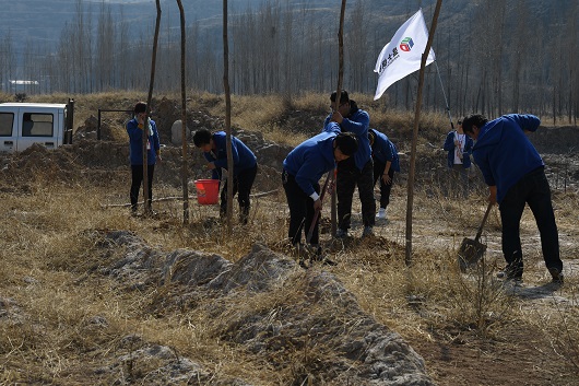 山西盛大鋼結構植樹節種下的心愿