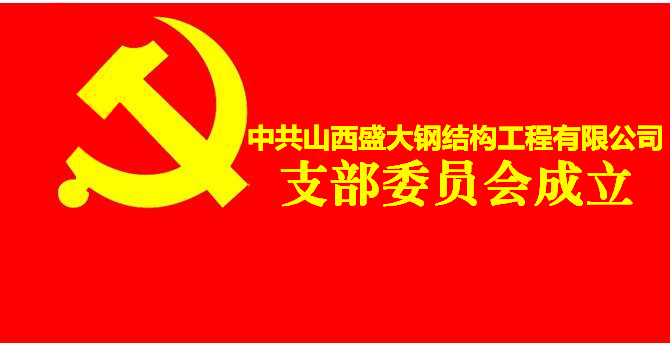 中共山西盛大鋼結(jié)構(gòu)工程有限公司支部委員會成立